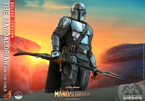 Figura The Mandalorian y The Child Baby Yoda Escala 1/4 Deluxe Version Hot Toys Star Wars