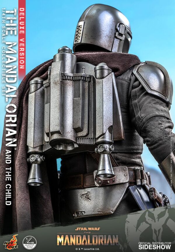 Figura The Mandalorian y The Child Baby Yoda Escala 1/4 Deluxe Version Hot Toys Star Wars