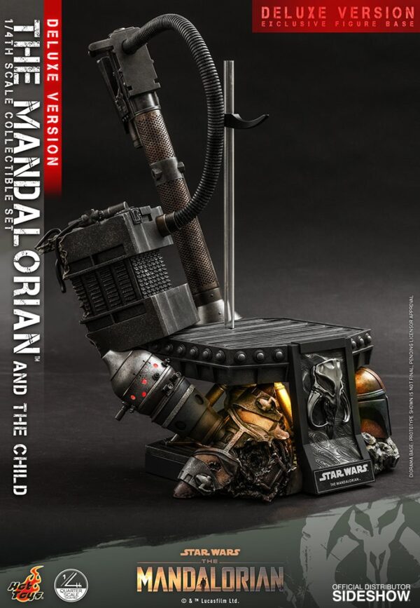 Figura The Mandalorian y The Child Baby Yoda Escala 1/4 Deluxe Version Hot Toys Star Wars