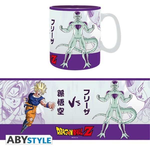 pack de taza king size y posavasos Dragon ball z Goku vs frieza