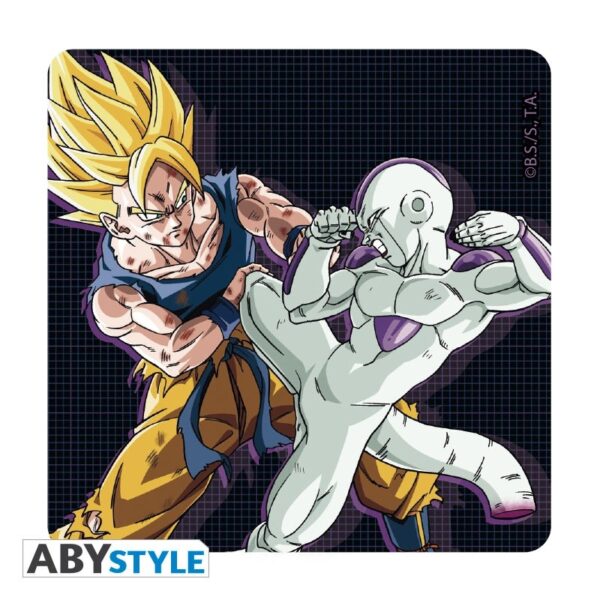pack de taza king size y posavasos Dragon ball z Goku vs frieza