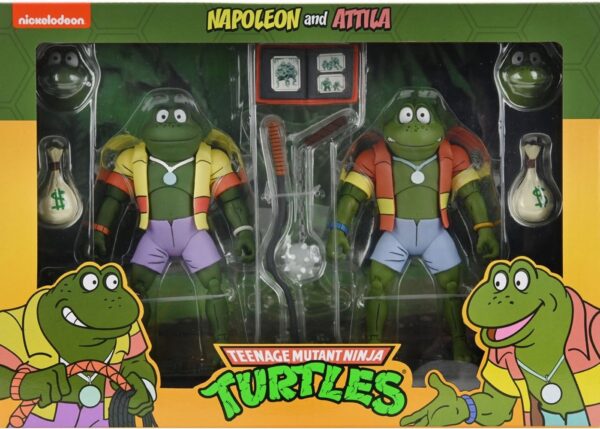 Figuras Ranas Napoléon y Atila Tortugas Ninja TMNT Neca