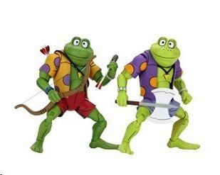 Figuras Ranas Genghis Y Rasputín Tortugas Ninja TMNT Neca