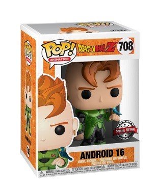 Figura Androide A16 Dragon Ball Z Edición Limitada Exclusiva Metálica Funko Pop