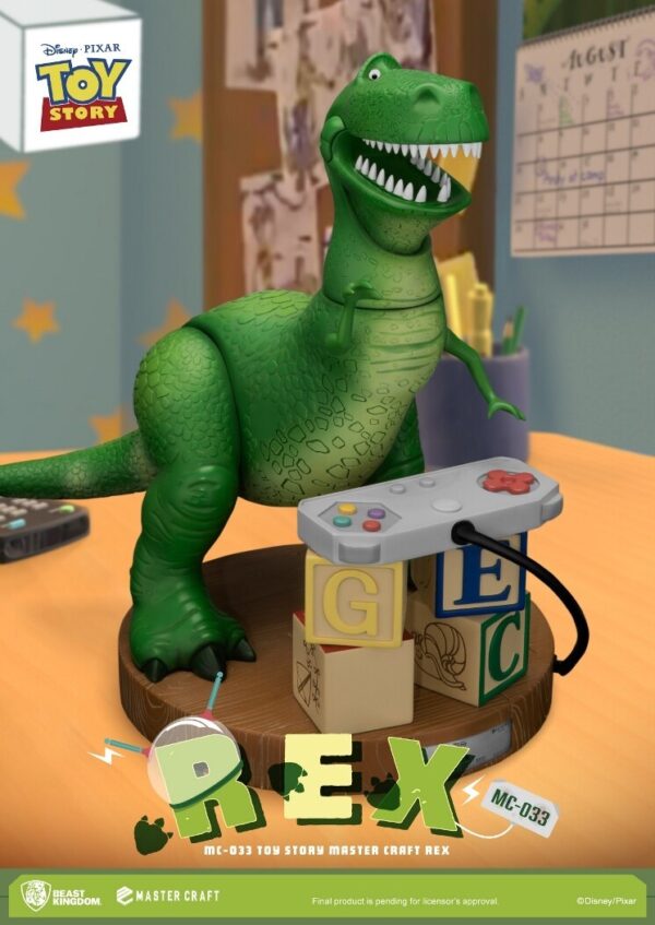 Estatua Rex Toy Story Pixar Disney Master Craft Beast Kingdom Disney
