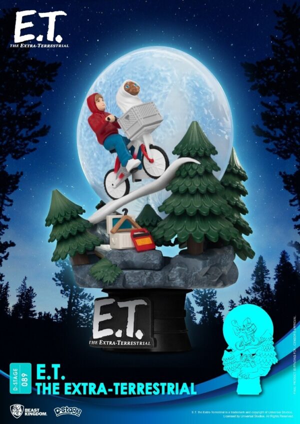 Estatua E.T. El Extraterrestre Diorama PVC D- Stage Series Beast Kingdom Disney
