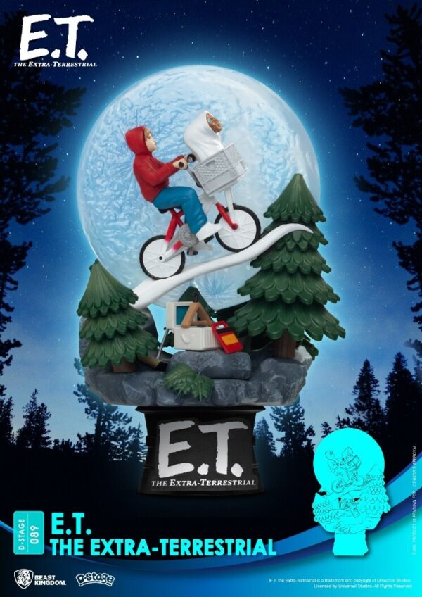 Estatua E.T. El Extraterrestre Diorama PVC D- Stage Series Beast Kingdom Disney