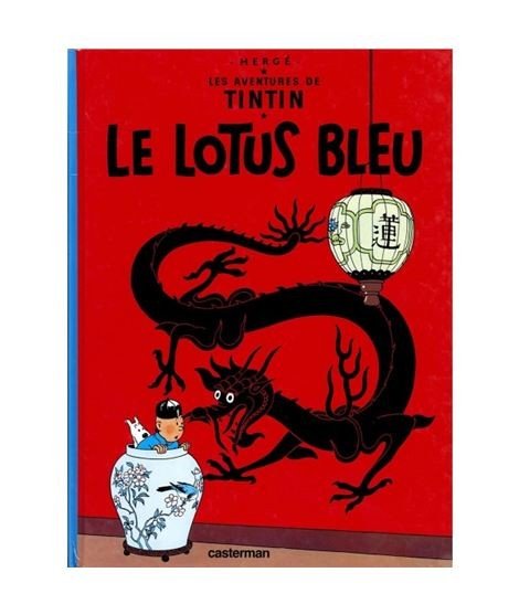Tintin Le Lotus Bleu. En francés
