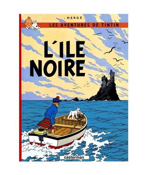 Tintin L´Ile Noire. En francés