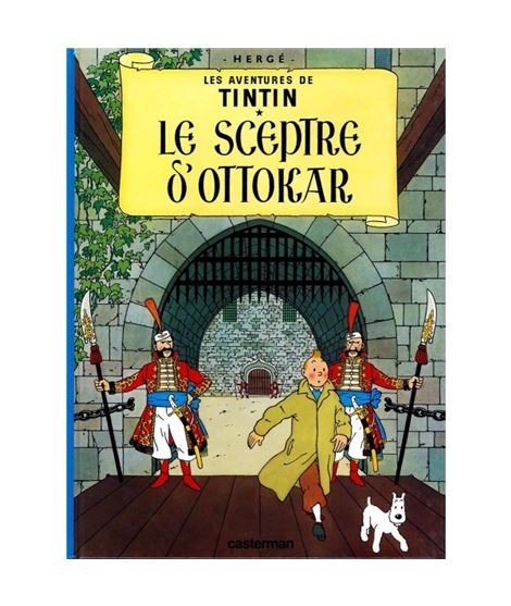 Tintin Le Sceptre D´Ottokar. En Francés.