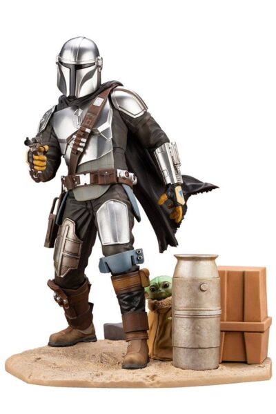 Figura Mandalorian Y The Child The Mandalorian Star Wars Escala 1/7 Artfx Kotobukiya