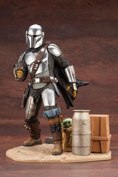 Figura Mandalorian Y The Child The Mandalorian Star Wars Escala 1/7 Artfx Kotobukiya