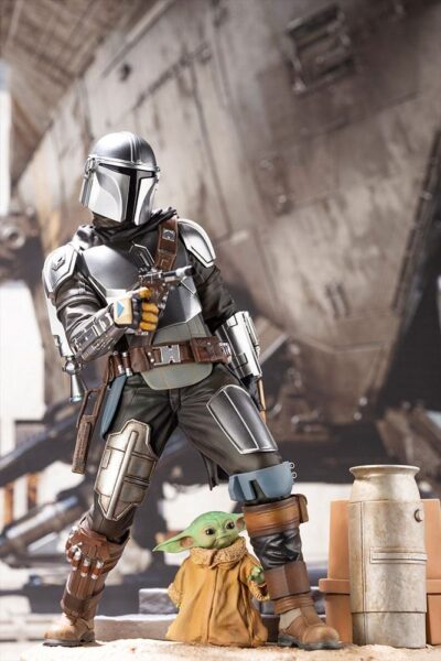 Figura Mandalorian Y The Child The Mandalorian Star Wars Escala 1/7 Artfx Kotobukiya