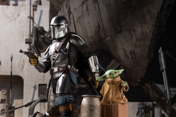 Figura Mandalorian Y The Child The Mandalorian Star Wars Escala 1/7 Artfx Kotobukiya