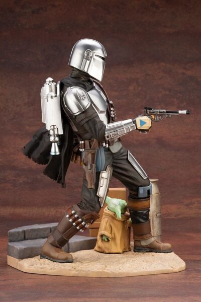 Figura Mandalorian Y The Child The Mandalorian Star Wars Escala 1/7 Artfx Kotobukiya
