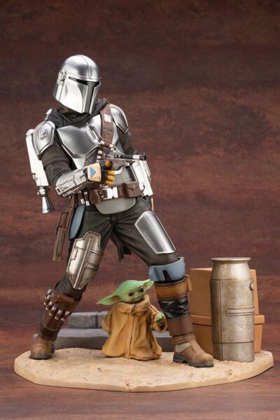 Figura Mandalorian Y The Child The Mandalorian Star Wars Escala 1/7 Artfx Kotobukiya