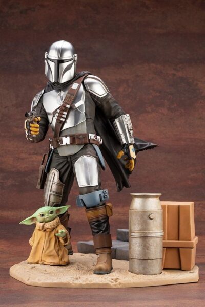 Figura Mandalorian Y The Child The Mandalorian Star Wars Escala 1/7 Artfx Kotobukiya