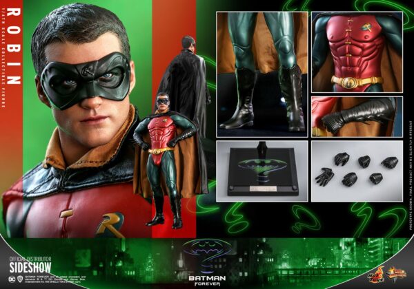 Set 2 Figuras Batman y Robin Batman Forever Hot Toys Escala 1/6