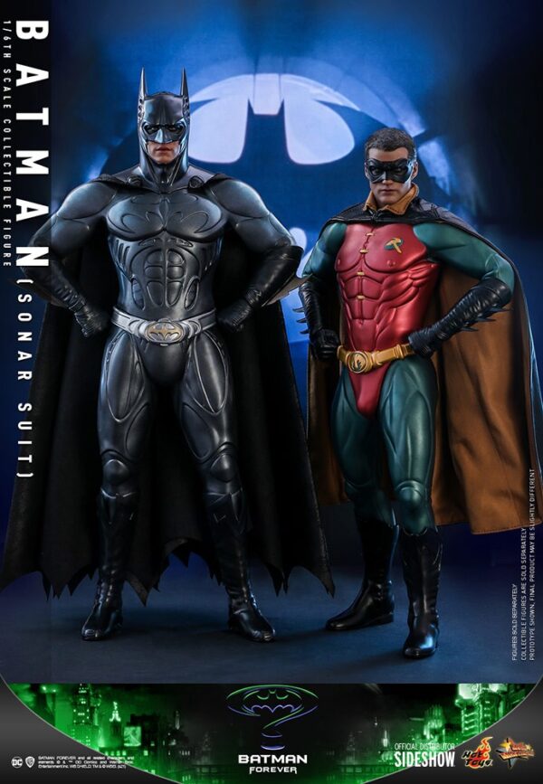Set 2 Figuras Batman y Robin Batman Forever Hot Toys Escala 1/6