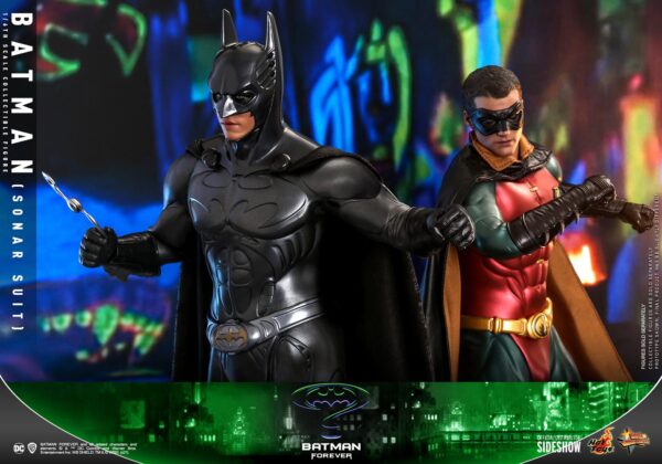 Set 2 Figuras Batman y Robin Batman Forever Hot Toys Escala 1/6