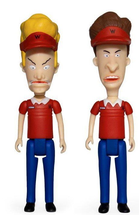 Set 2 Figuras Beavis y Butt-Head Burguer Reaction Super7