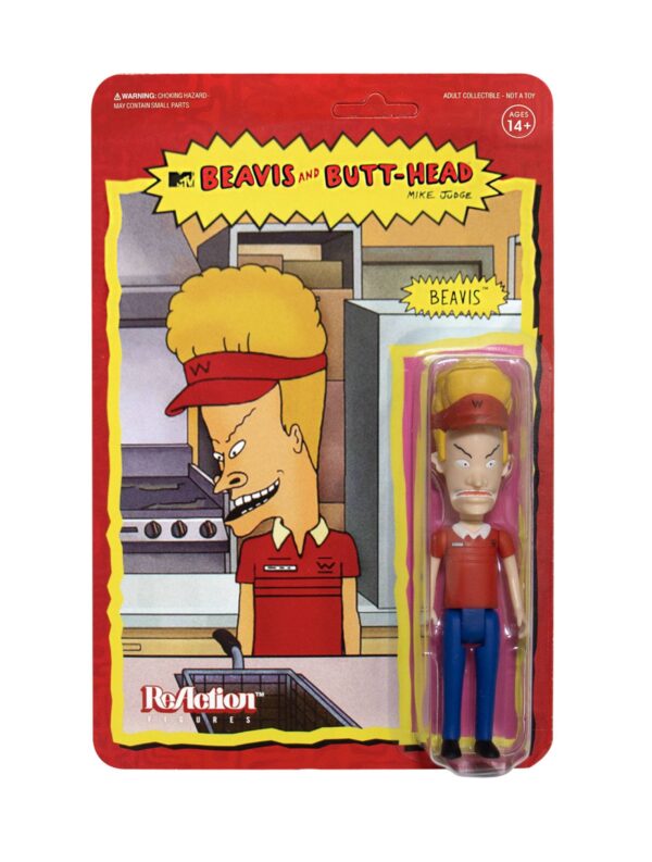 Set 2 Figuras Beavis y Butt-Head Burguer Reaction Super7