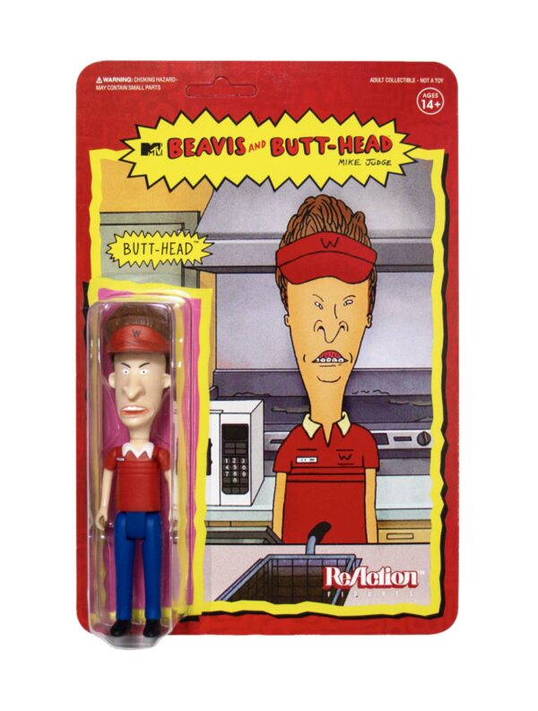 Set 2 Figuras Beavis y Butt-Head Burguer Reaction Super7