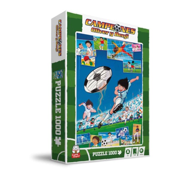 Puzzle Campeones Oliver Y Benji Captain Tsubasa Oliver Chutando 1000 Piezas
