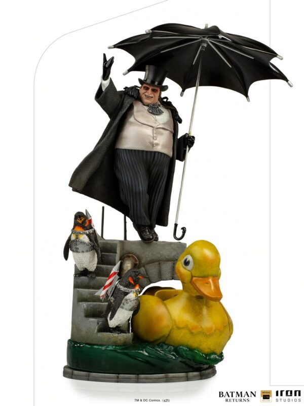 The Penguin Deluxe Pingüino Batman Returns Escala 1/10 Iron Studios