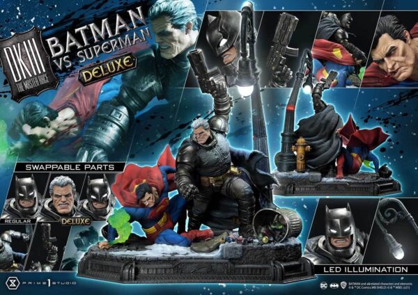 Estatua Batman vs Superman The Dark Knight Master Race Deluxe Bonus Version Escala 1:3 Prime1 Studio