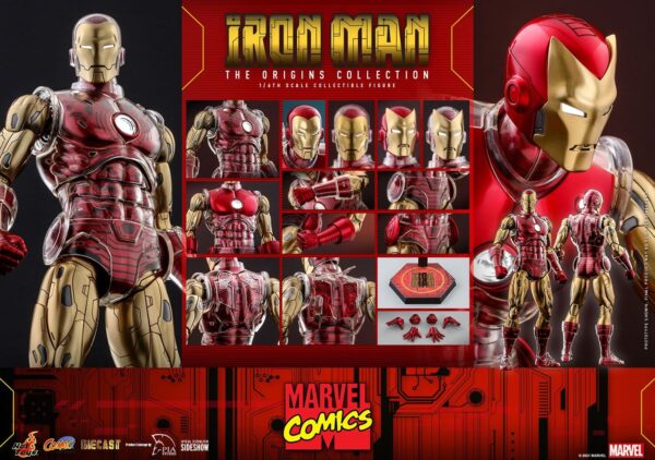 Figura Iron Man Suit Armor Marvel Comics Hot Toys