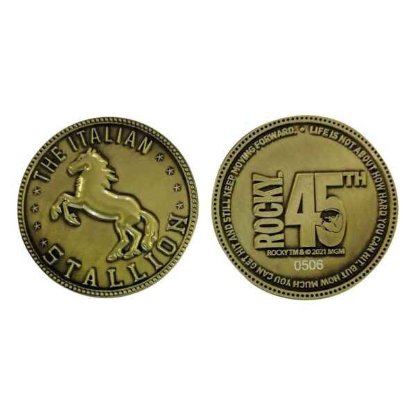 Moneda Conmemorativa Rocky 45 Aniversario