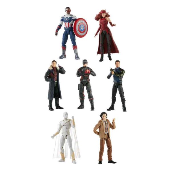 Wave Completa 8 Figuras Captain America Flight Gear Marvel Legends