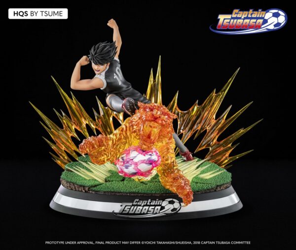 Estatua Kojiro Hyuga Tiger Shot Mark Lenders Captain Tsubasa Campeones 1/6 Tsume