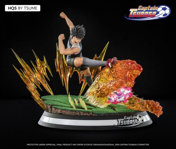 Estatua Kojiro Hyuga Tiger Shot Mark Lenders Captain Tsubasa Campeones 1/6 Tsume