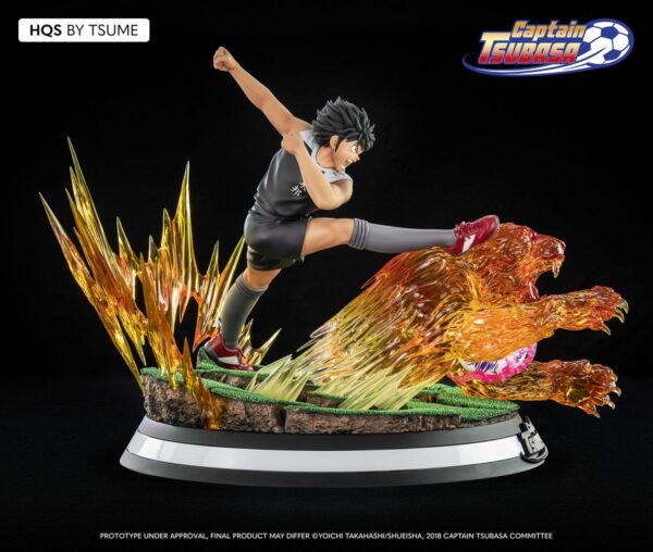 Estatua Kojiro Hyuga Tiger Shot Mark Lenders Captain Tsubasa Campeones 1/6 Tsume