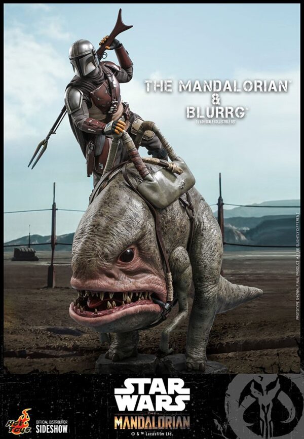 Set Figuras Mando y Blurrg Star Wars The Mandalorian Escala 1/6 Hot Toys