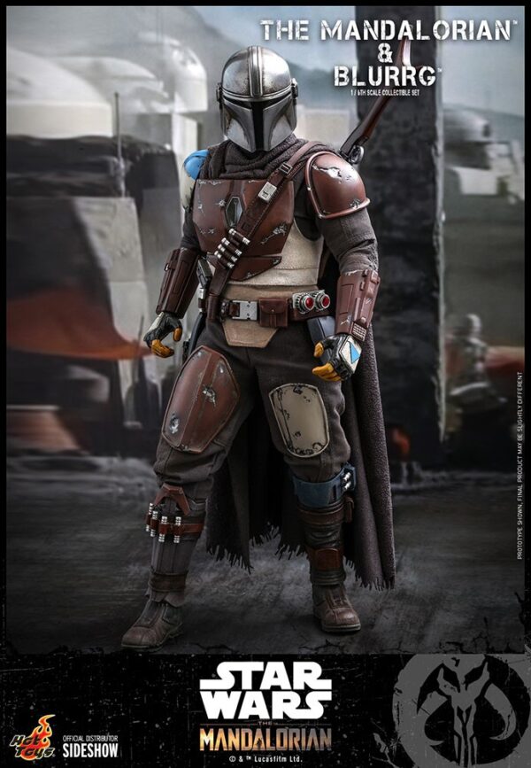 Set Figuras Mando y Blurrg Star Wars The Mandalorian Escala 1/6 Hot Toys