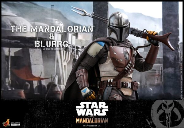 Set Figuras Mando y Blurrg Star Wars The Mandalorian Escala 1/6 Hot Toys