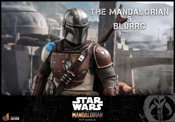 Set Figuras Mando y Blurrg Star Wars The Mandalorian Escala 1/6 Hot Toys