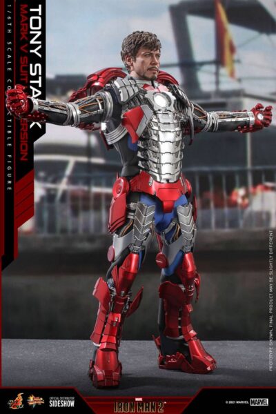 Figura Iron Man Tony Stark Mark V Up Version Hot Toys
