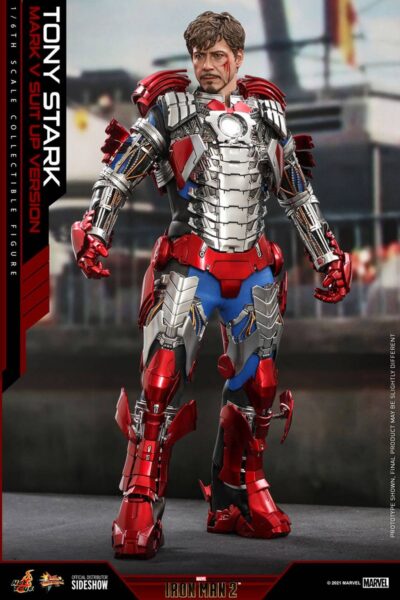 Figura Iron Man Tony Stark Mark V Up Version Hot Toys
