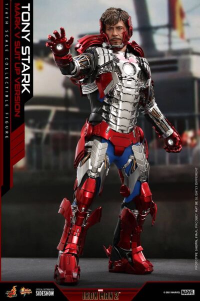 Figura Iron Man Tony Stark Mark V Up Version Hot Toys
