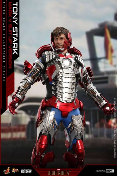 Figura Iron Man Tony Stark Mark V Up Version Hot Toys
