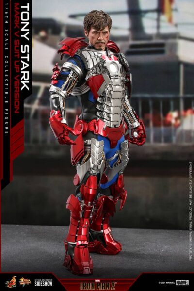 Figura Iron Man Tony Stark Mark V Up Version Hot Toys