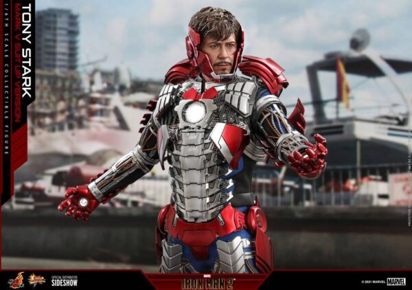 Figura Iron Man Tony Stark Mark V Up Version Hot Toys
