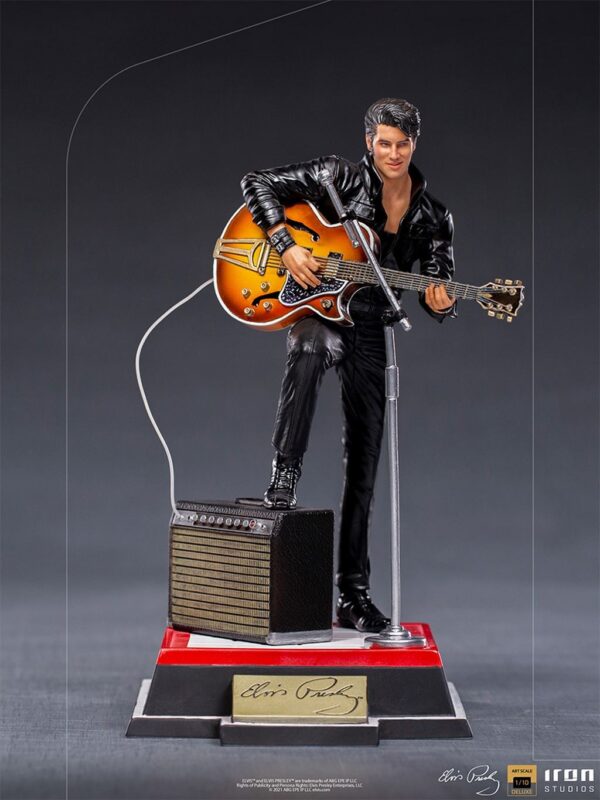 Estatua Elvis Presley 1968 Comeback Deluxe Art Escala 1:10 Iron Studios
