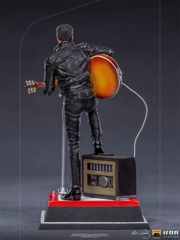 Estatua Elvis Presley 1968 Comeback Deluxe Art Escala 1:10 Iron Studios