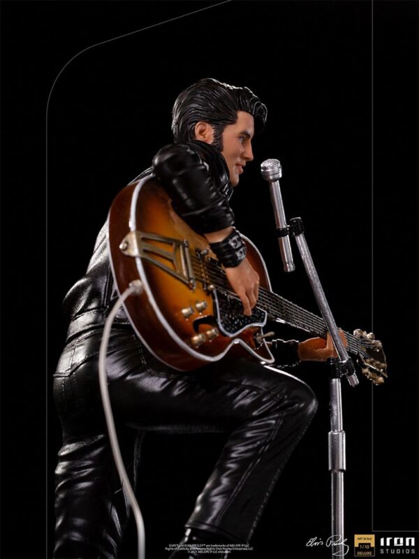 Estatua Elvis Presley 1968 Comeback Deluxe Art Escala 1:10 Iron Studios