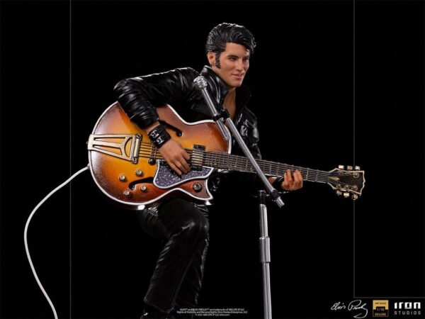 Estatua Elvis Presley 1968 Comeback Deluxe Art Escala 1:10 Iron Studios